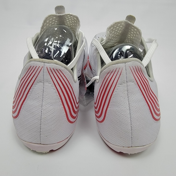 Saucony Mens Endorphin 3 White/Vizi Red Running Lightest Spike Shoes Size 12.5M - Picture 5 of 10